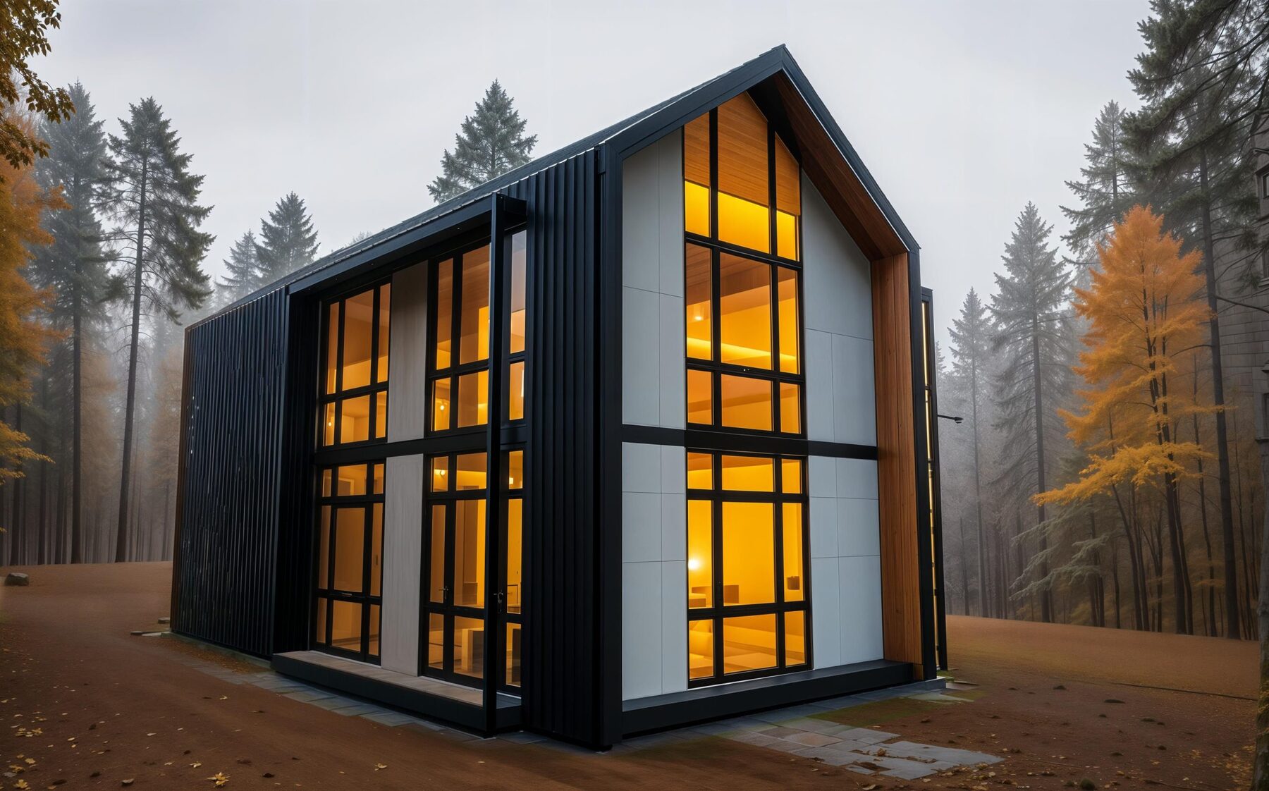 xPod modular building in a natural setting demonstrating scale options